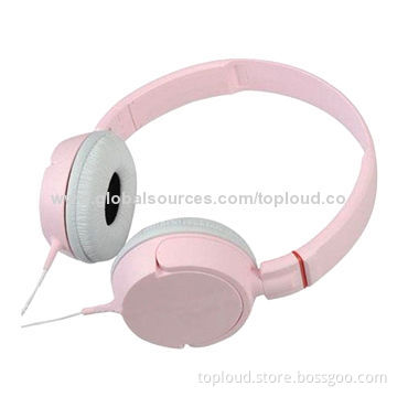 Computer Headphone with 20 to 20,000Hz Frequency Response, 40mm Speaker Range